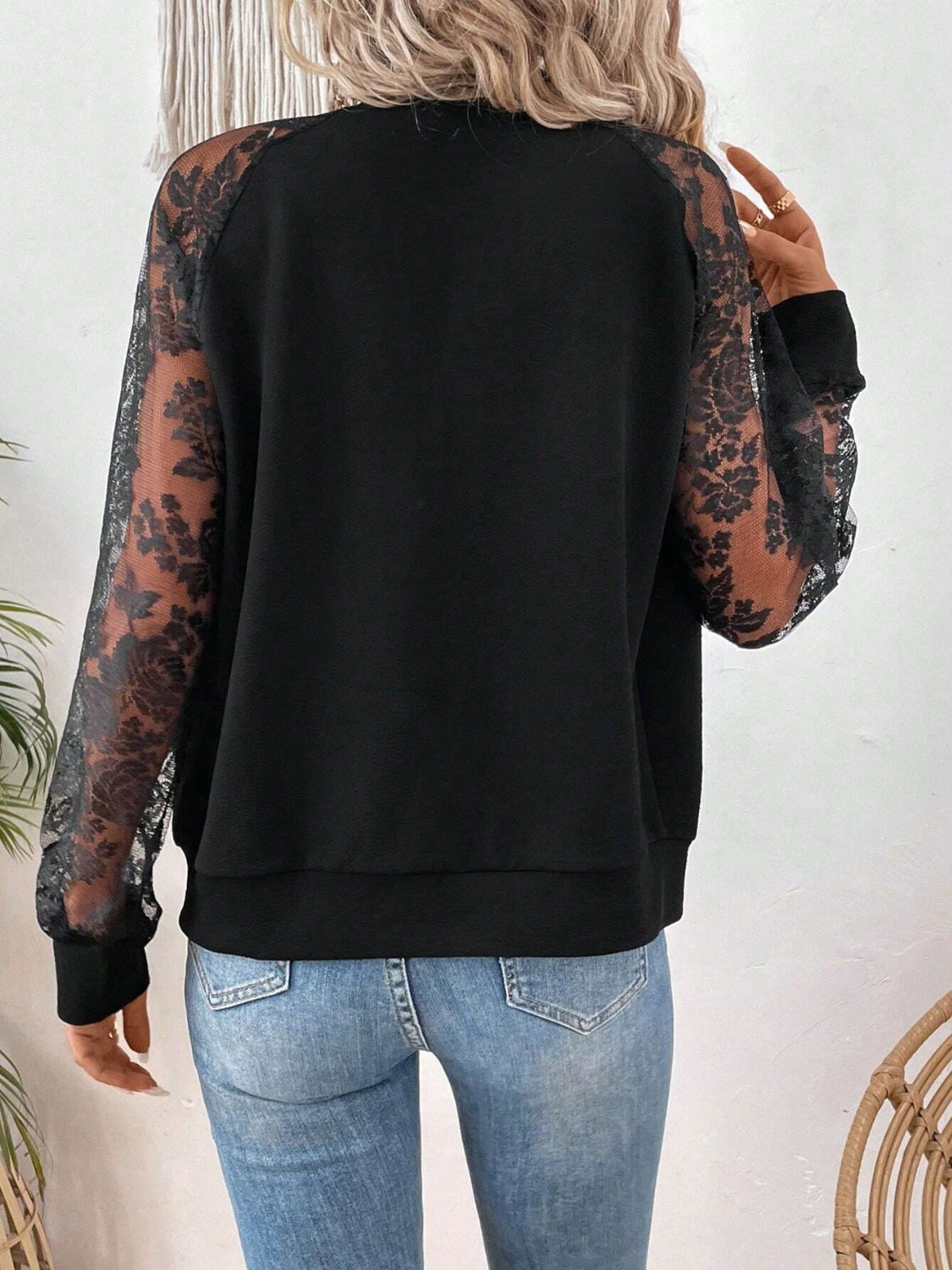 Soft Edge Lace Bomber Jacket