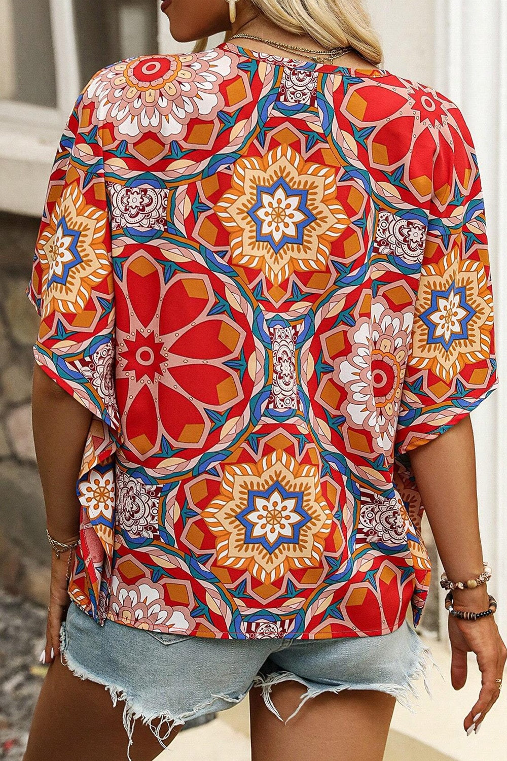 Jeannie Medallion Printed Blouse