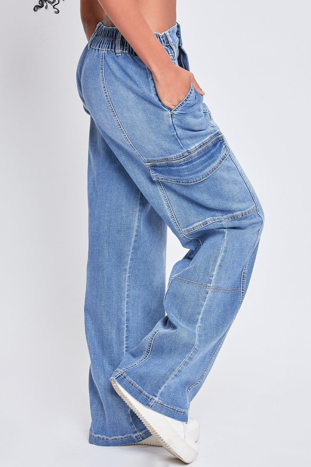 Andie High Waisted Cargo Jeans