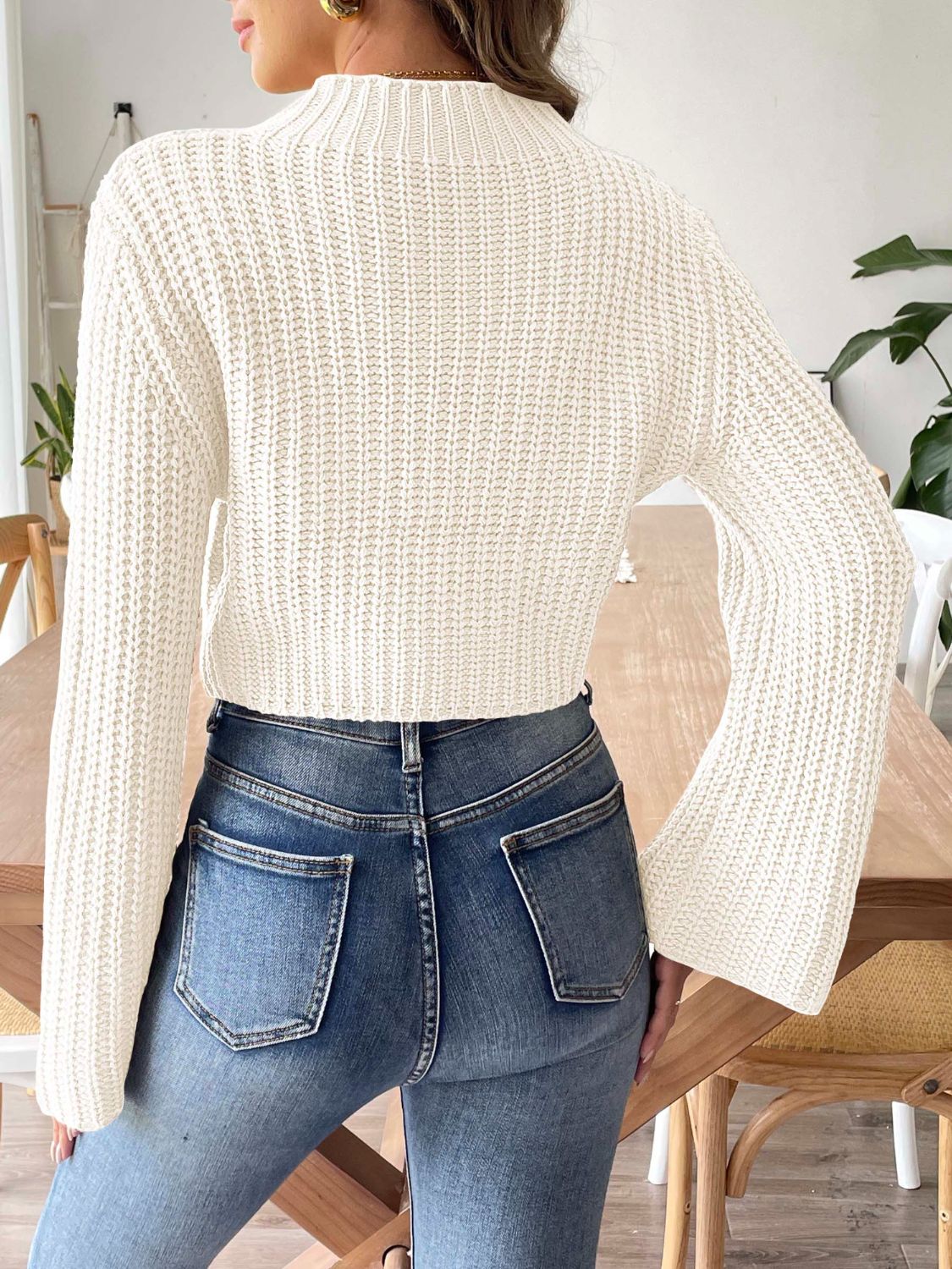 Frosted Grace Mock Neck Sweater