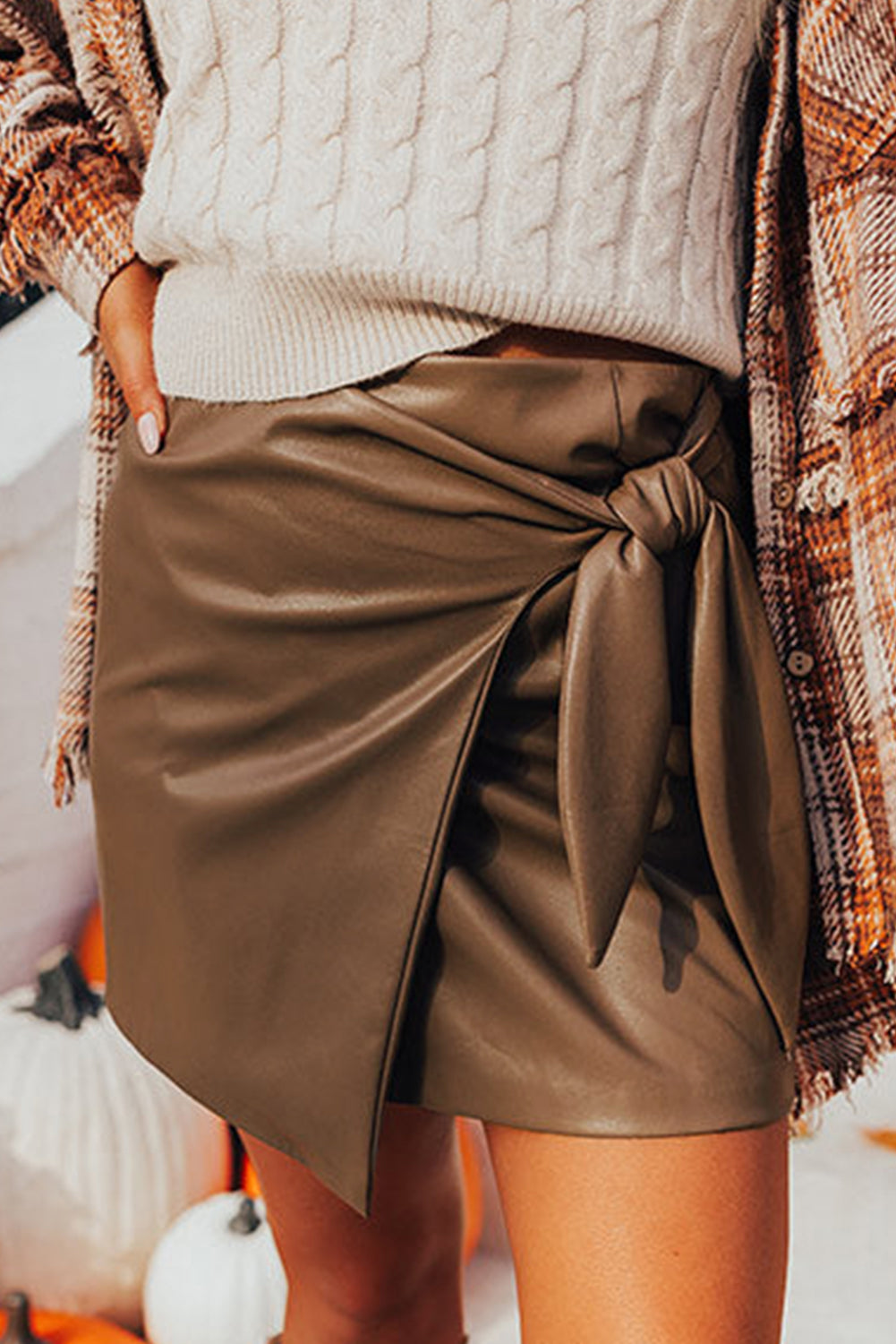 Brown Sugar Bow Skirt