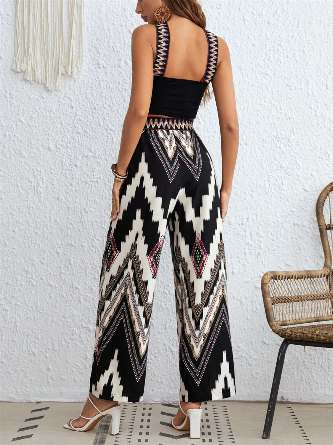 Zoe Chevron Pants Set