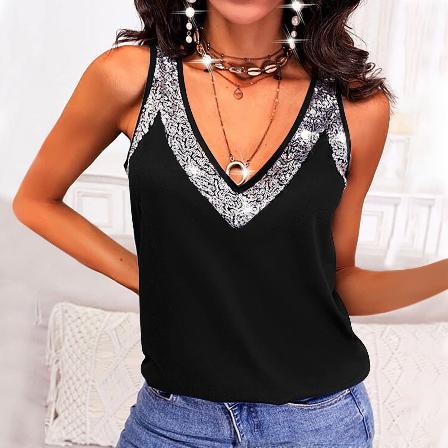 Shine On Wide Strap Tank