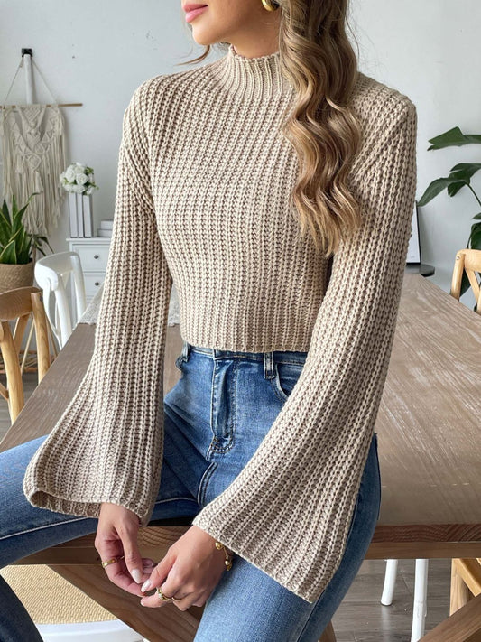 Frosted Grace Mock Neck Sweater
