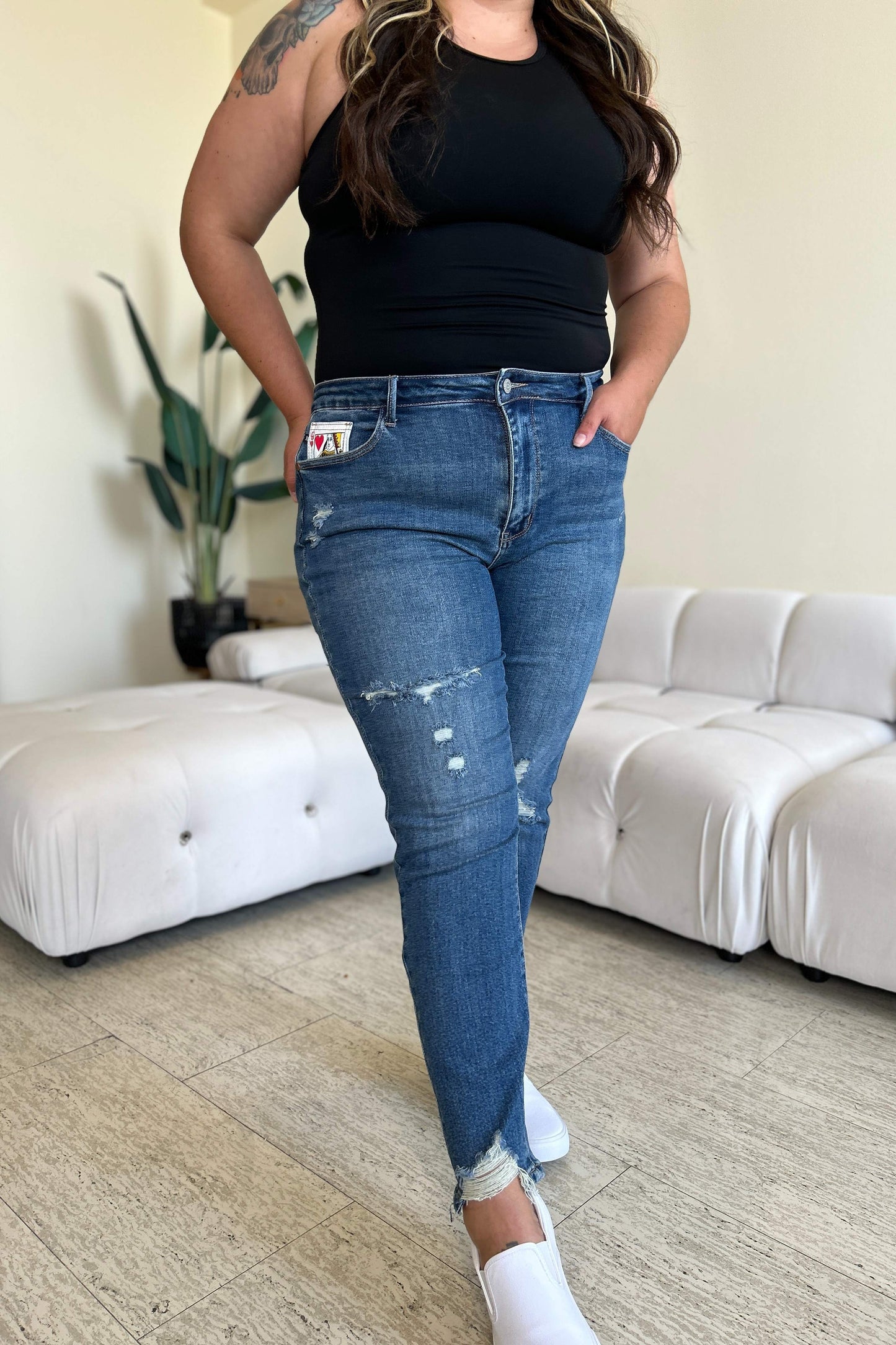 Majestic Hearts BF Jeans