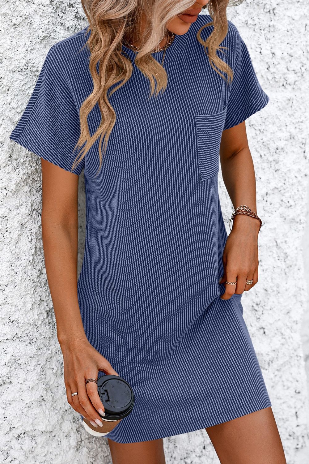 Saylor Ribbed Tee Dress