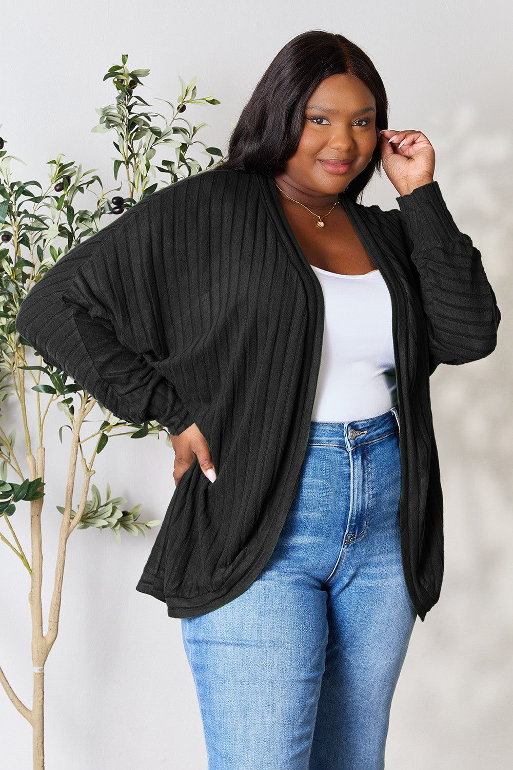 Ribbed Haven Cardigan