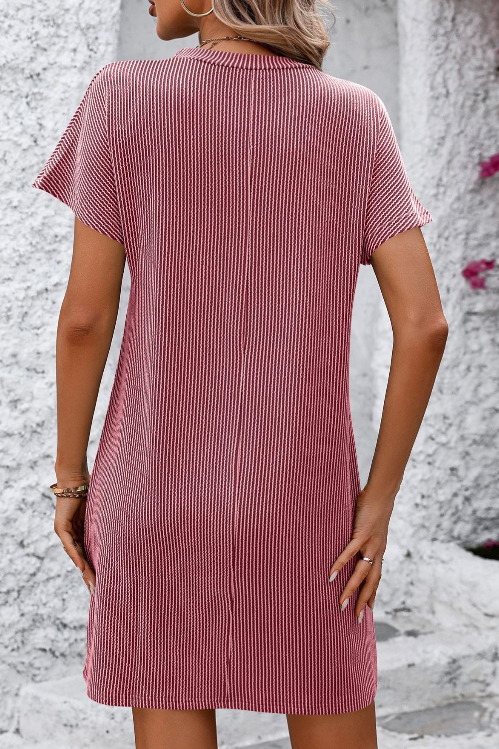 Saylor Ribbed Tee Dress