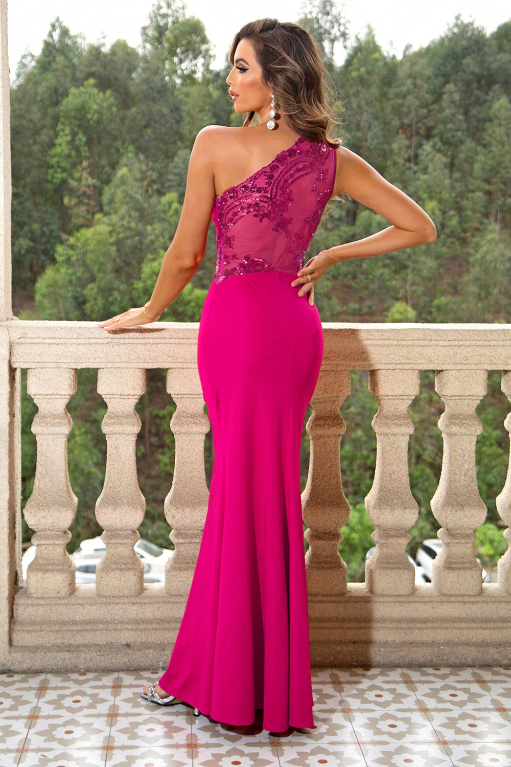 Majestic Moments One-Shoulder Dress