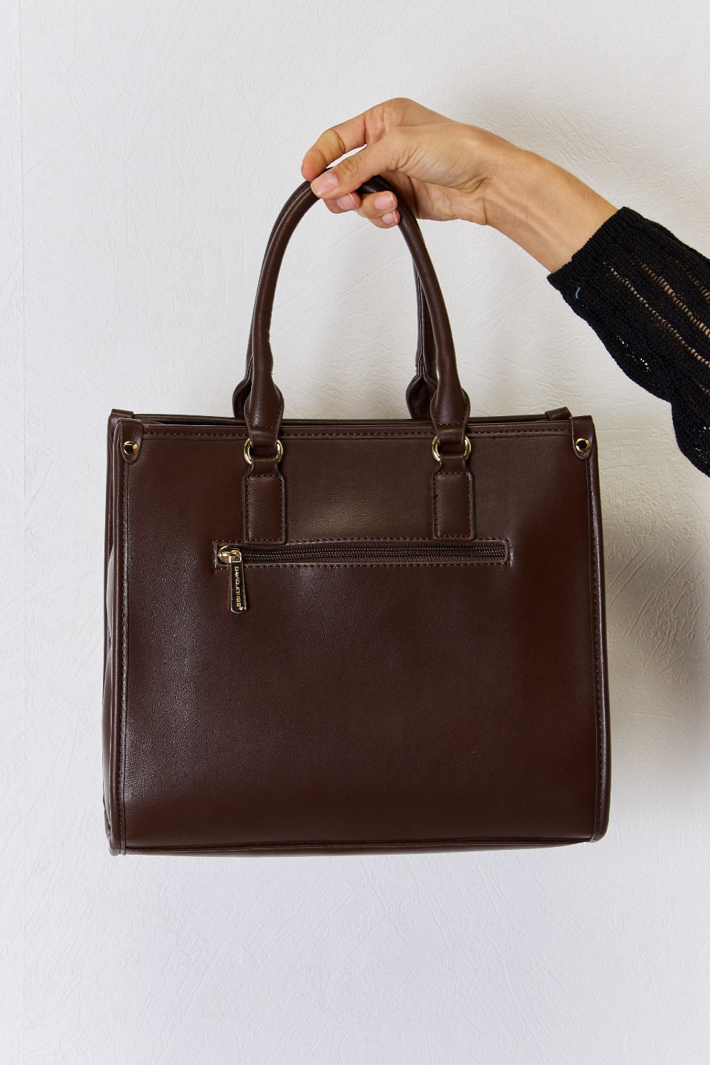 Belle Argyle Vegan Leather Handbag