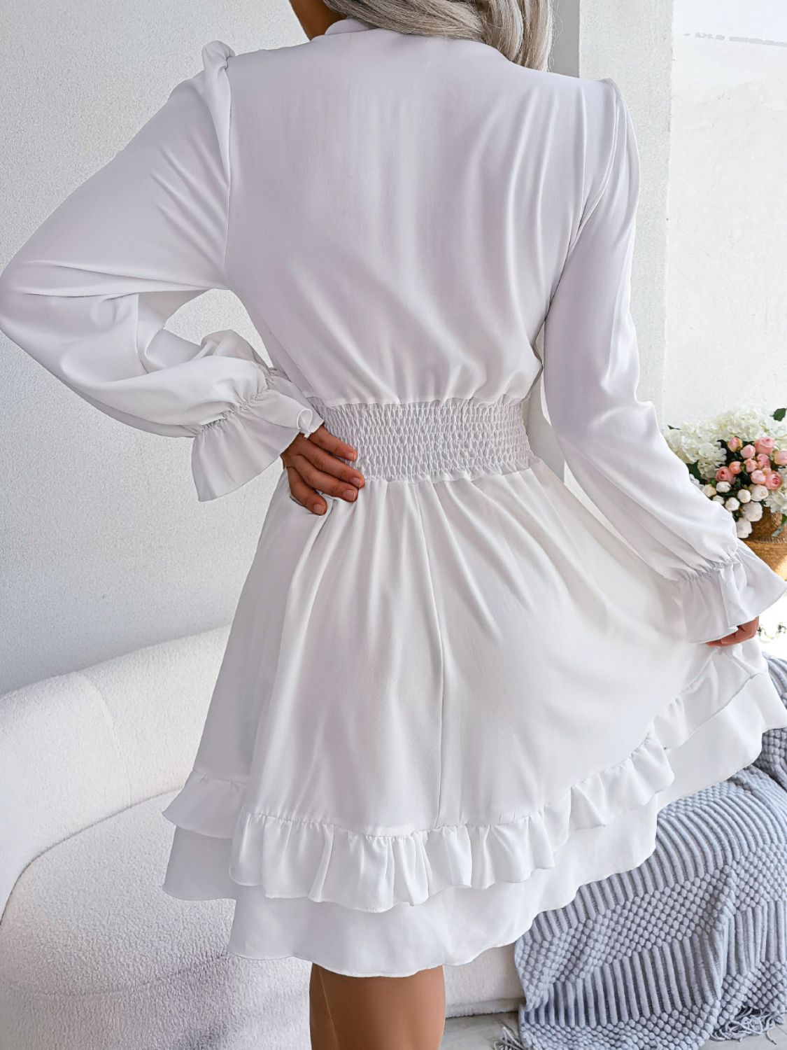 Knot in Bloom Smocked Waist Dress