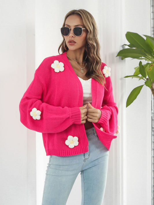 Timeless Daisy Open Front Cardi