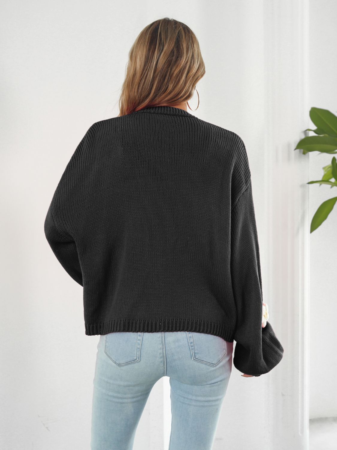 Timeless Daisy Open Front Cardi