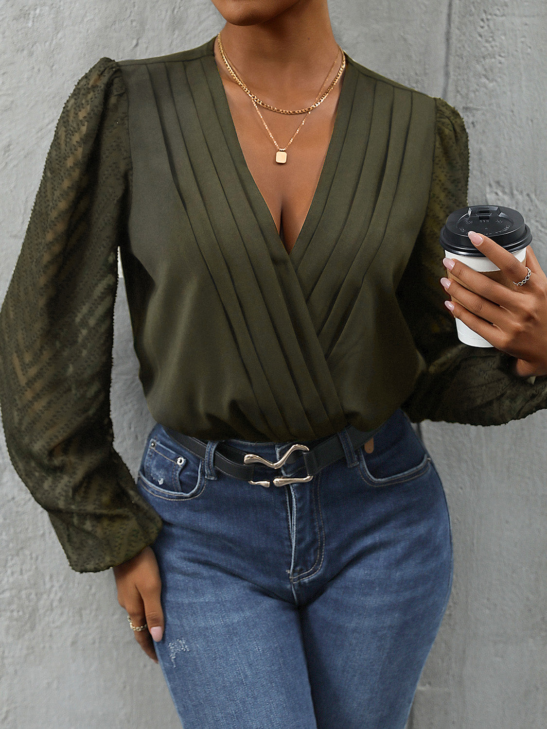 Casey Surplice Bodysuit