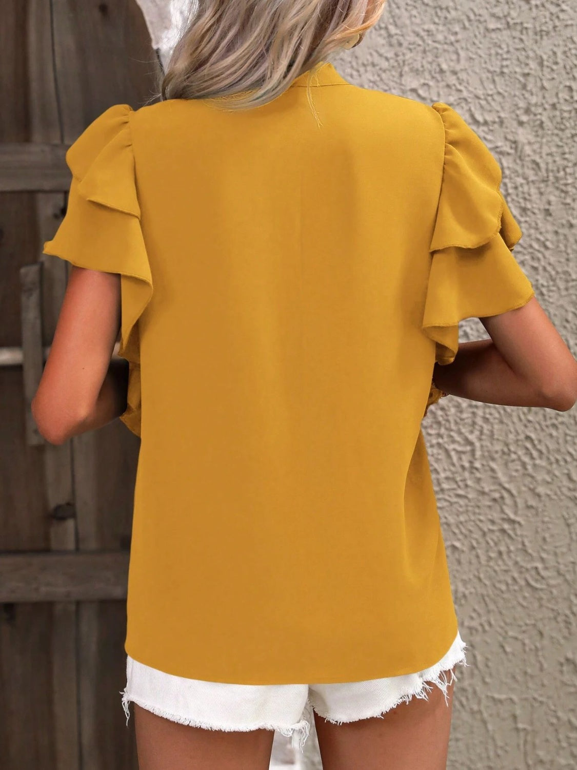 Victoria Ruffle Sleeve Top