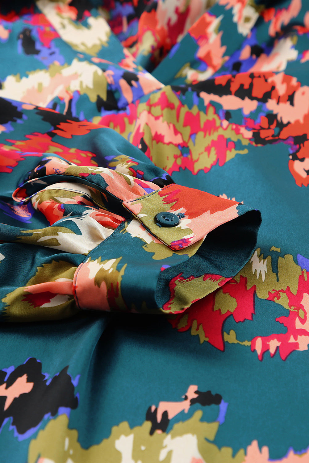 Taylor Curvy Printed Canvas Blouse