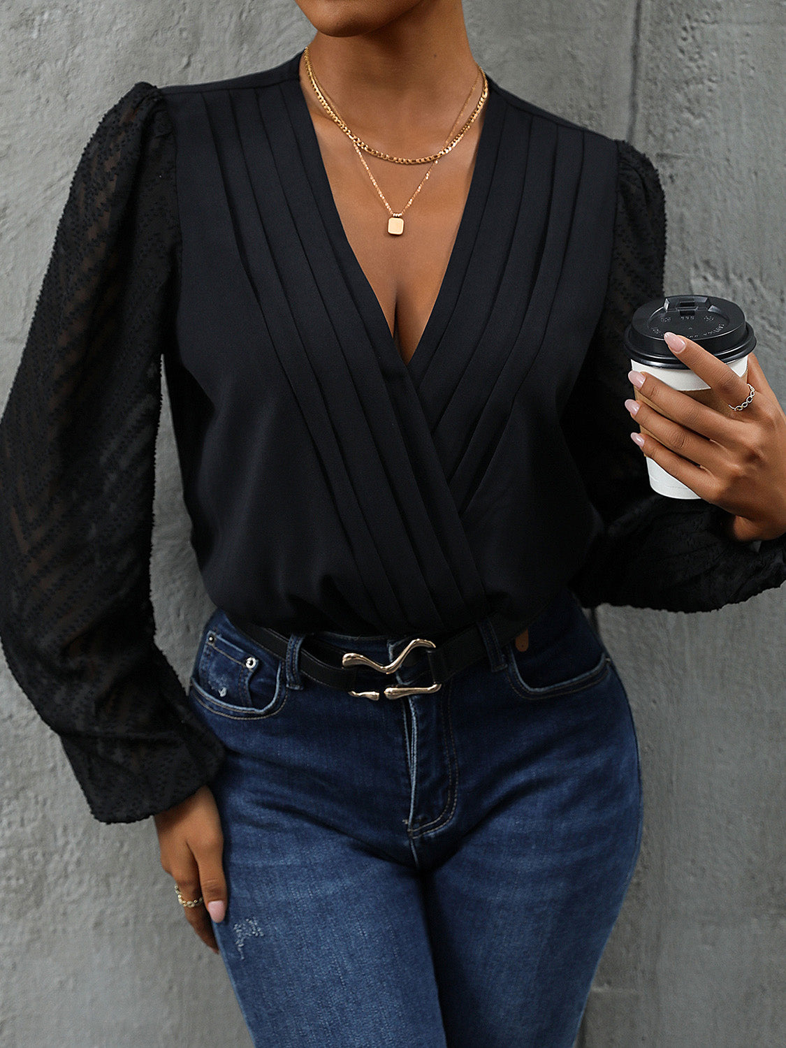 Casey Surplice Bodysuit