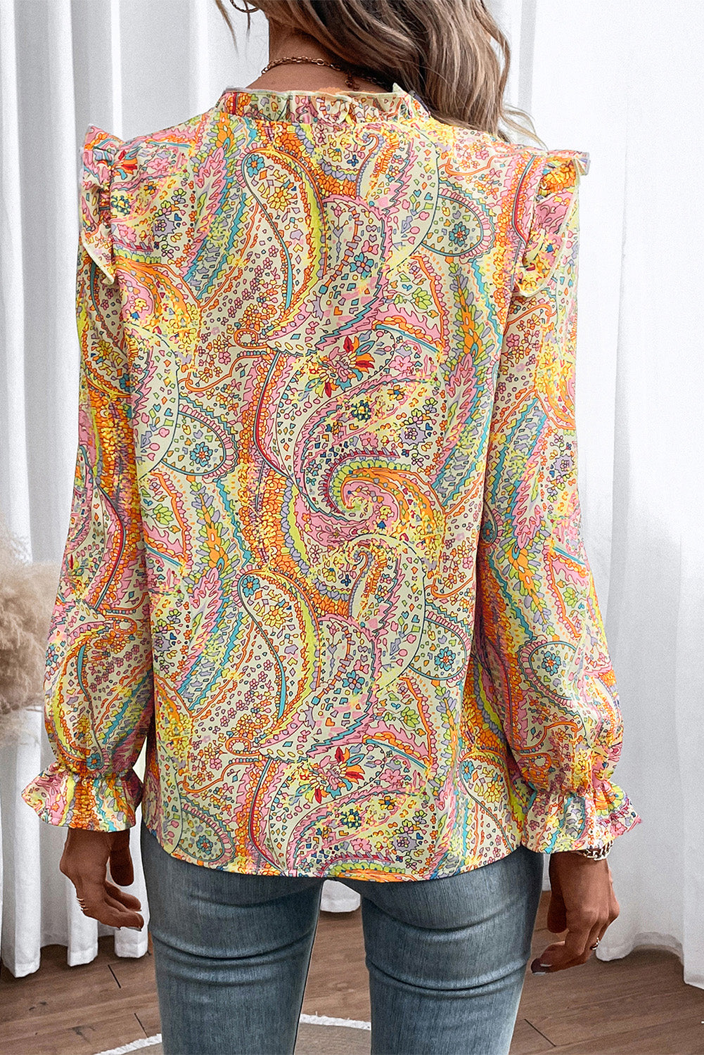 Paisley Passion Flounce Blouse
