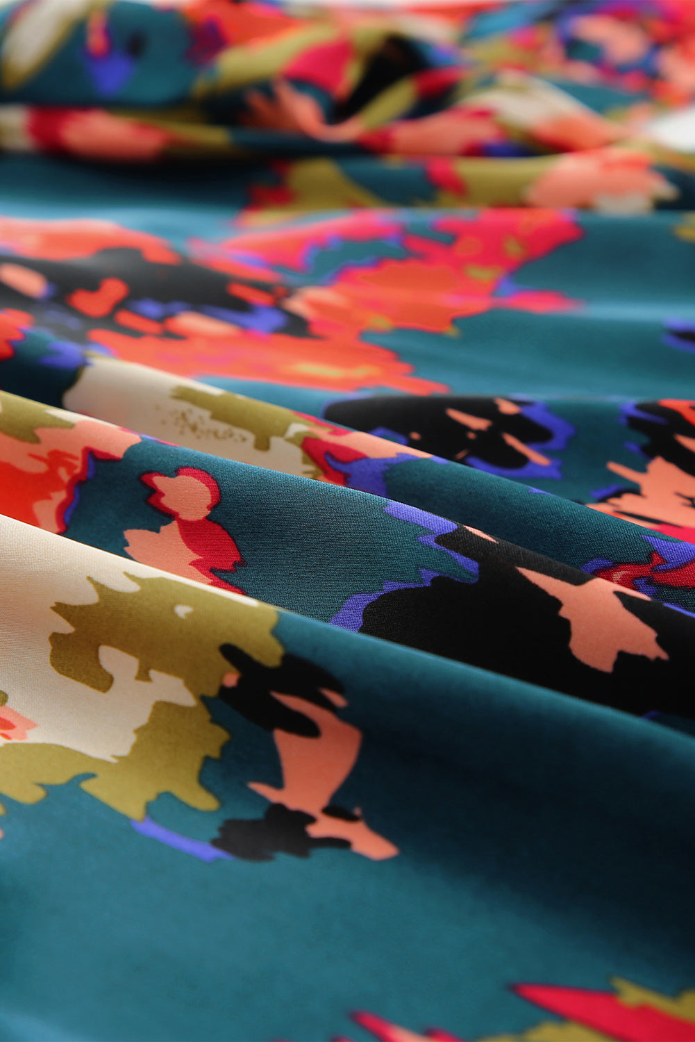 Taylor Curvy Printed Canvas Blouse