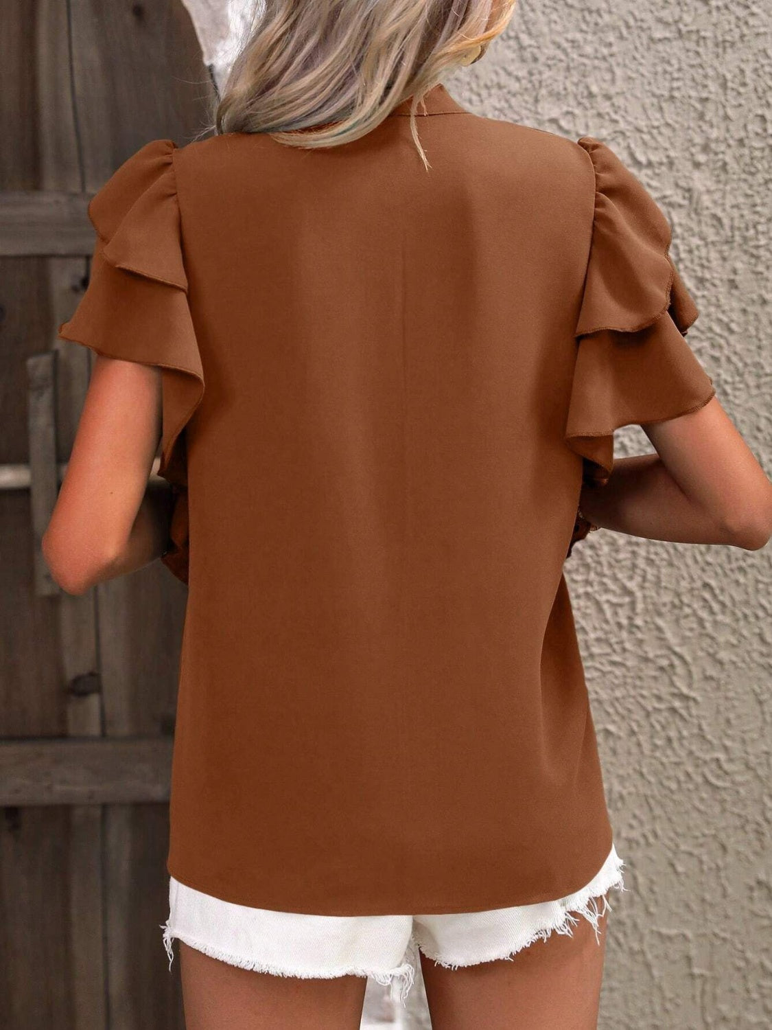 Victoria Ruffle Sleeve Top