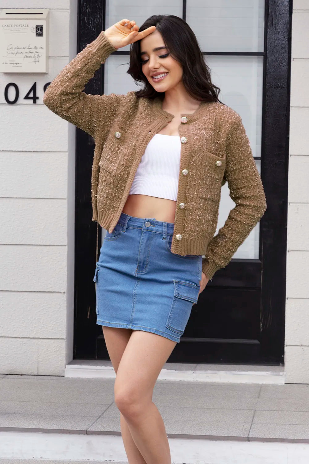Essential Elegance Buttoned Cardi