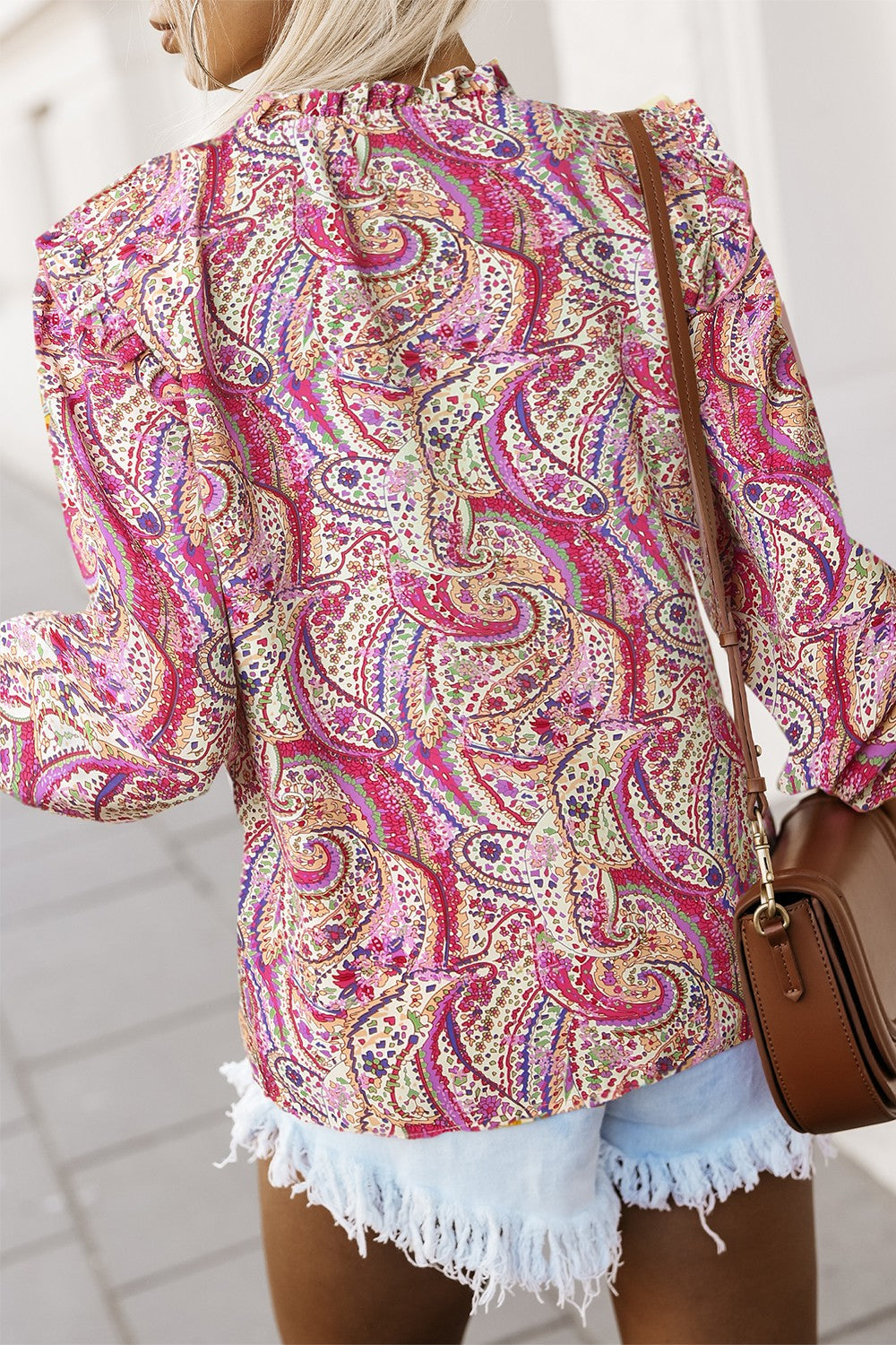 Paisley Passion Flounce Blouse