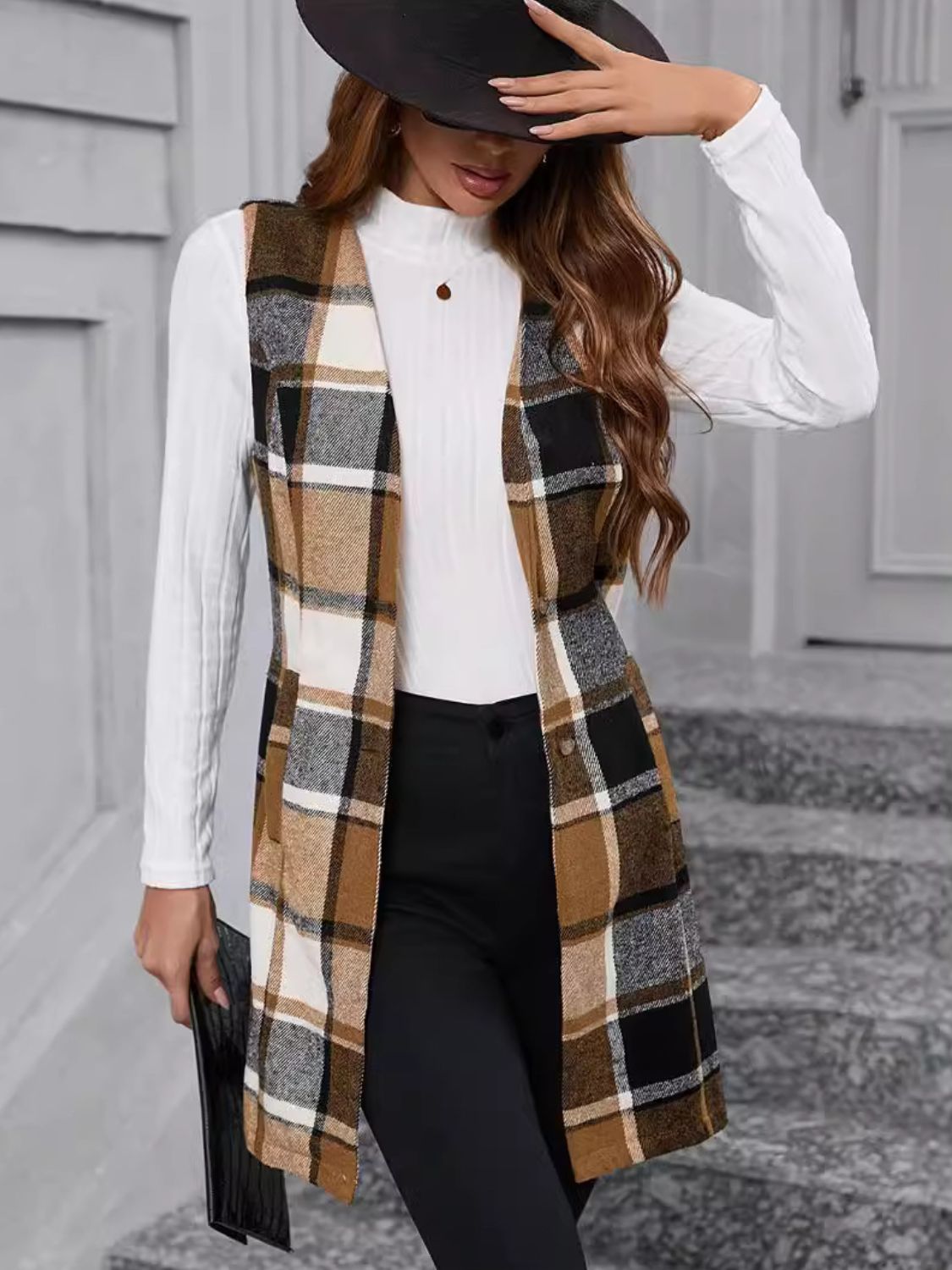 Jasmine Plaid Heritage Vest