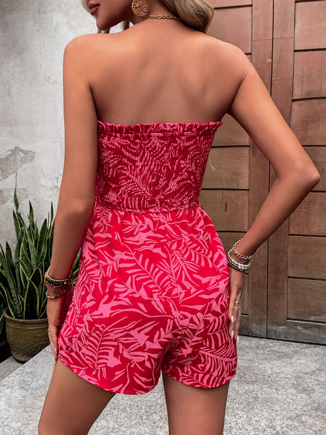 Island Vibes Smocked Romper