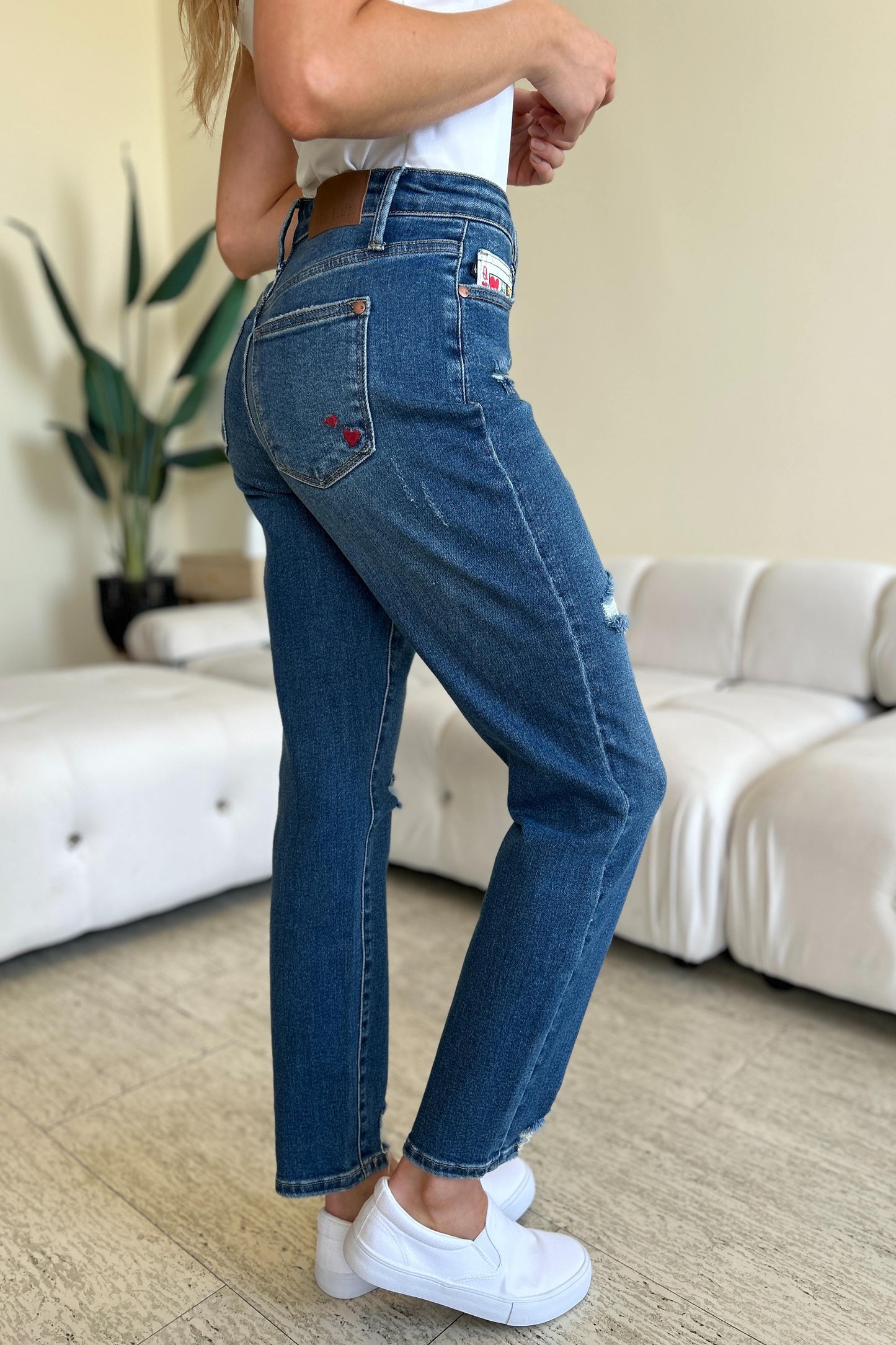 Majestic Hearts BF Jeans