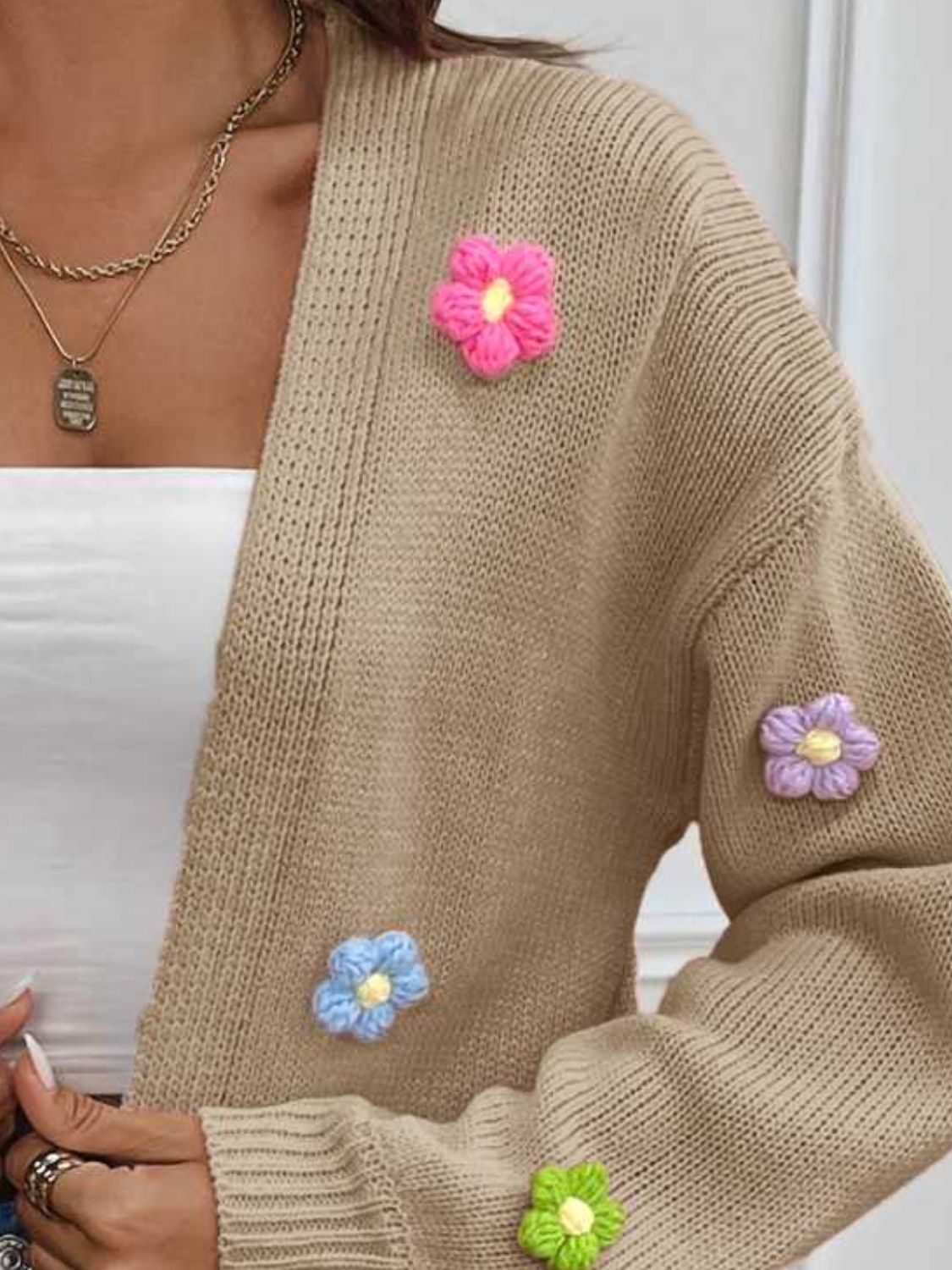 Wildflower Whisper Open Front Cardigan