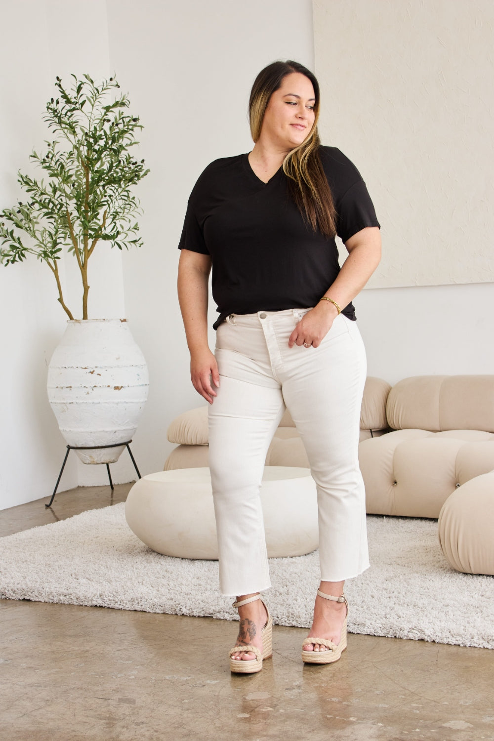 Ivory Edge Tummy Control Jeans
