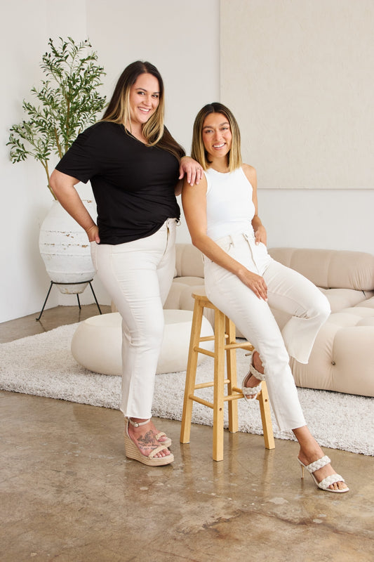 Ivory Edge Tummy Control Jeans