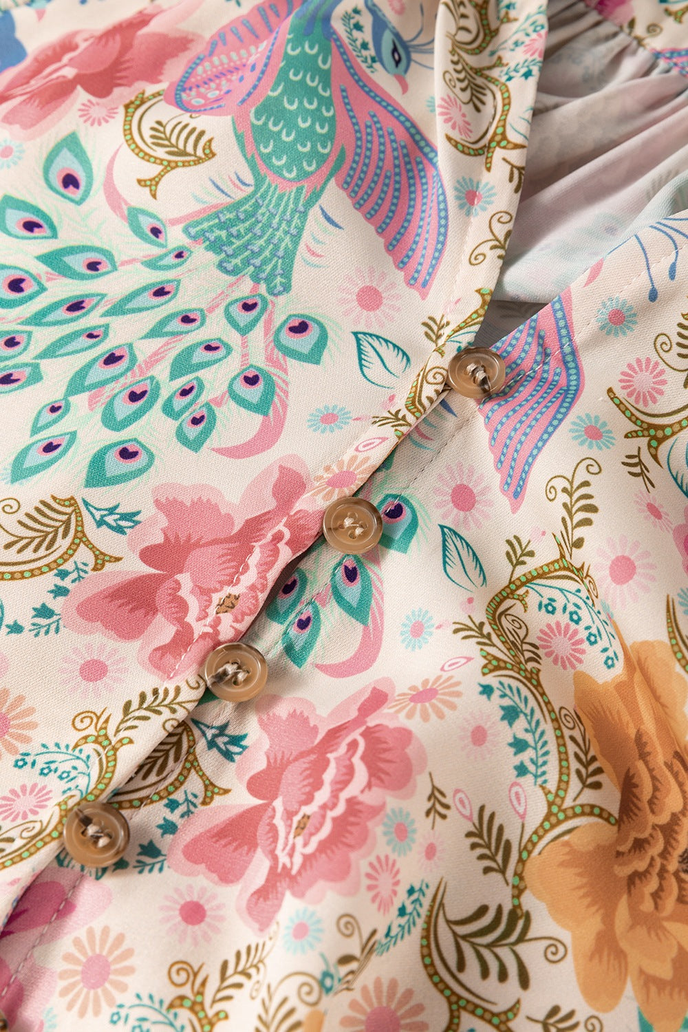 Floral Peacock Dream Dress