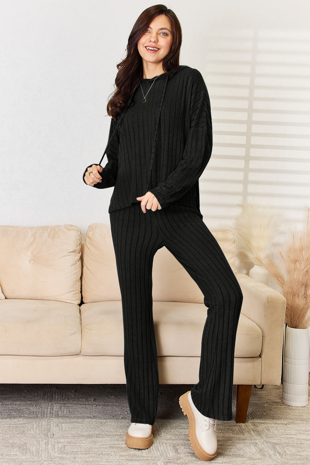 Simply Comfort Ribbed Lounge Set