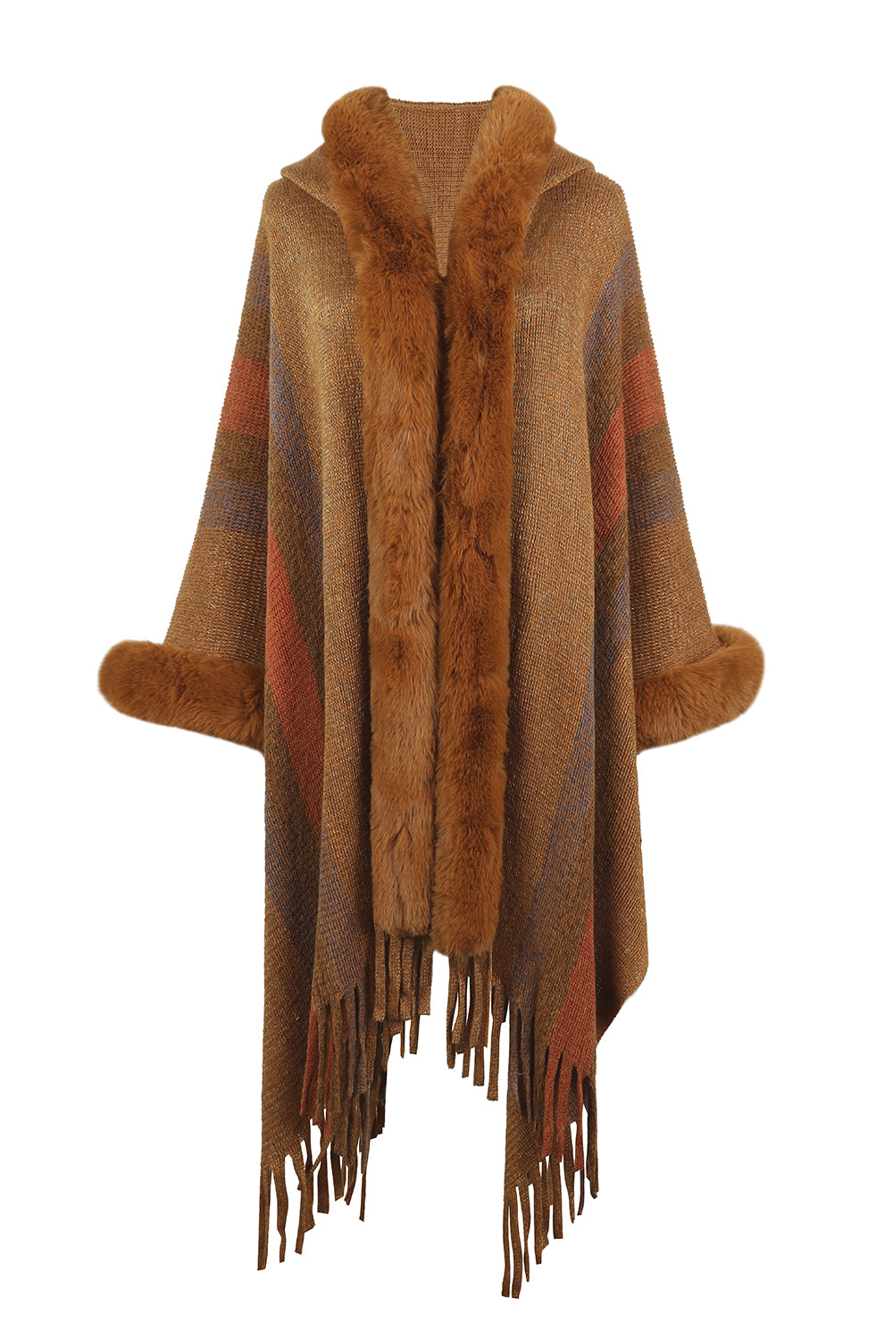 Cozy Glamour Fur Poncho