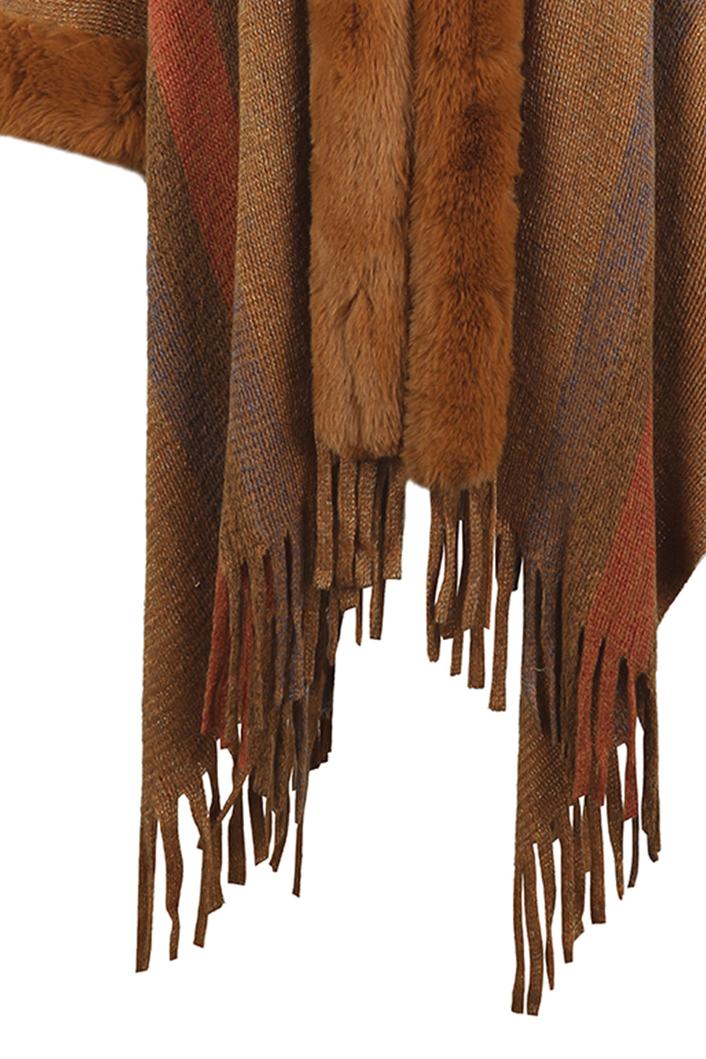 Cozy Glamour Fur Poncho
