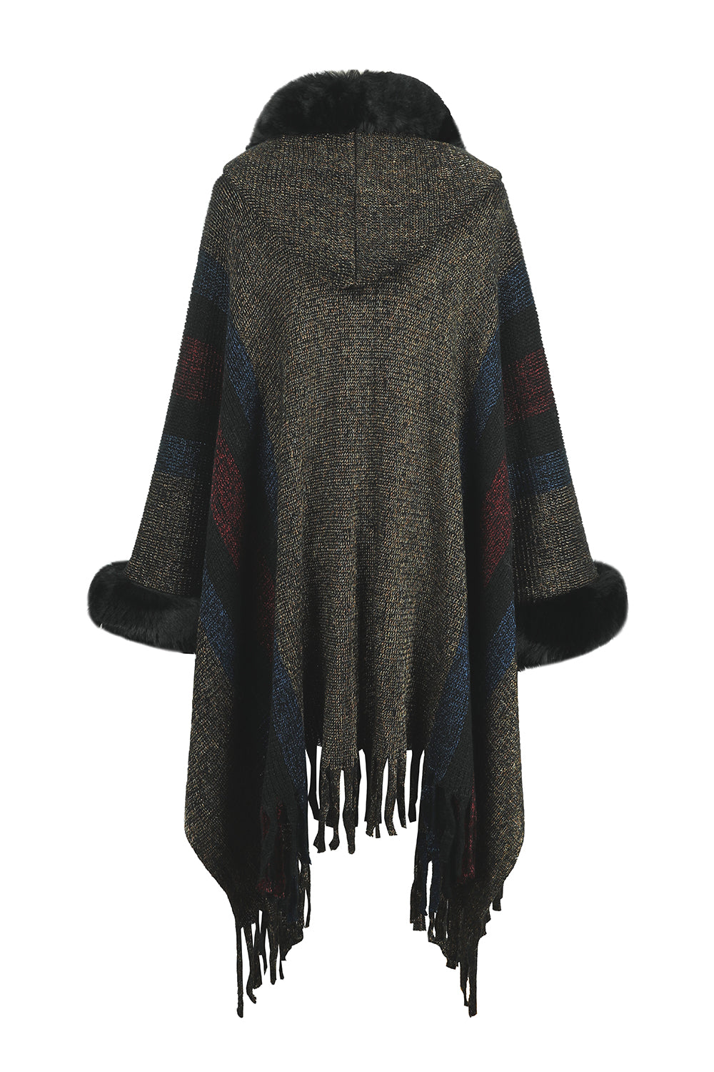 Cozy Glamour Fur Poncho