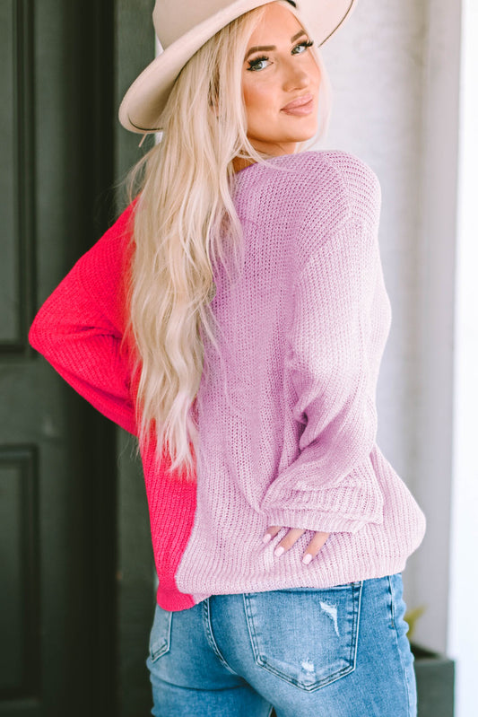 Contrast Sweater