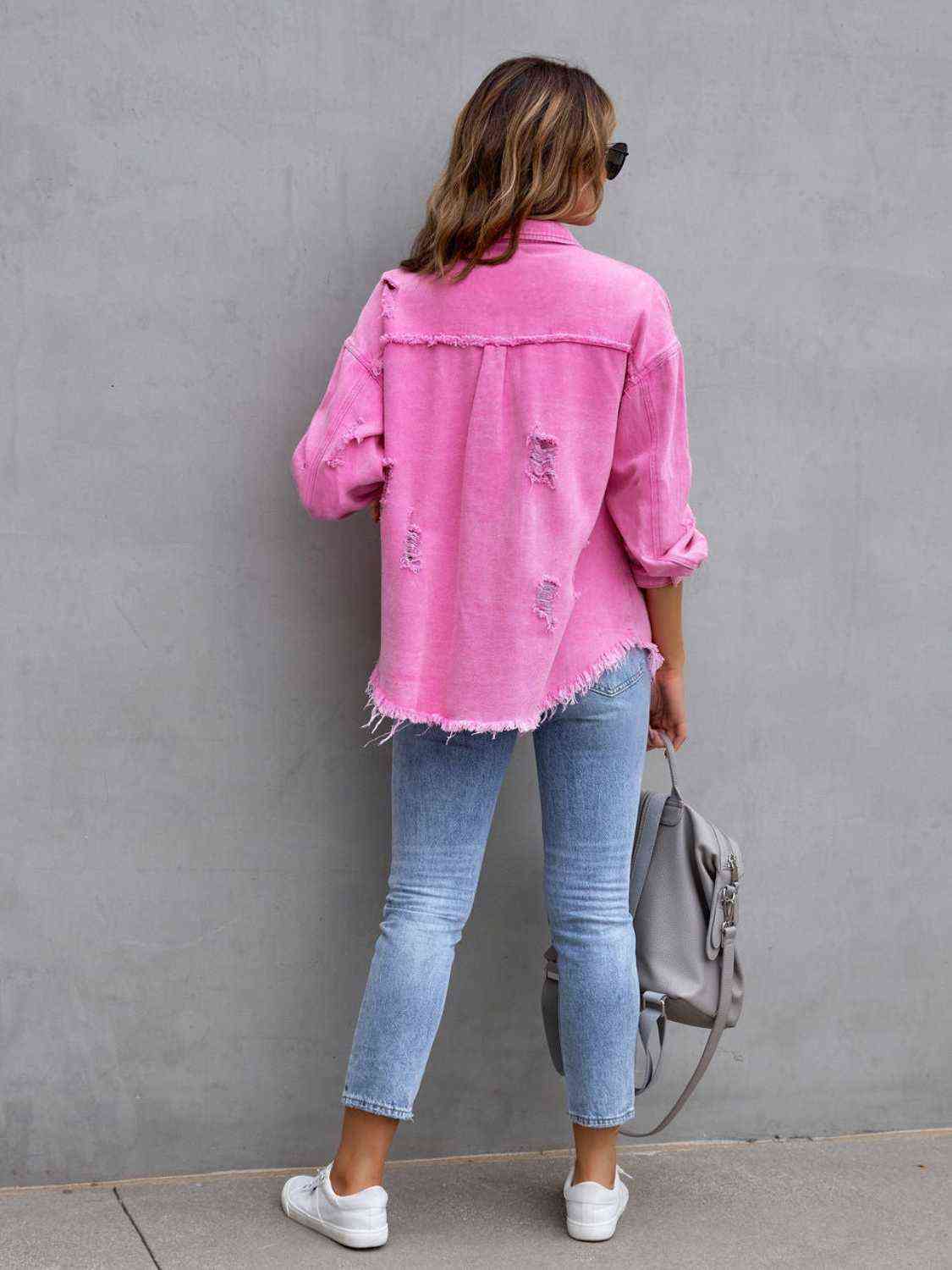 Rugged Vogue Distressed Denim Jacket