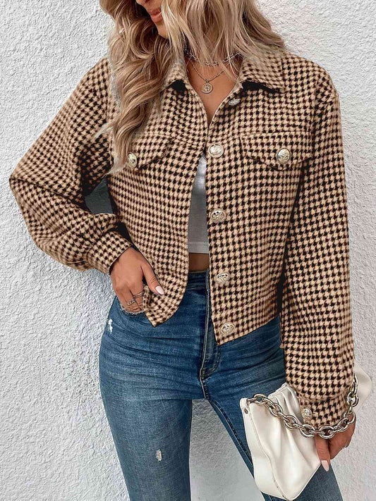 Classic Checkmate Button-Up Jacket