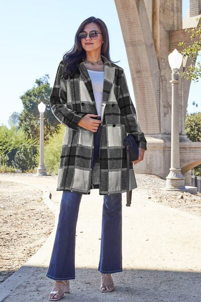 Classic Checkmate Lapel Coat