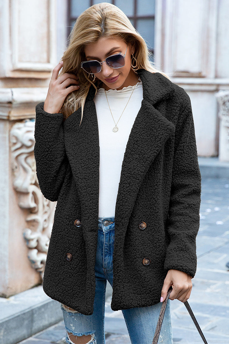 Sherpa Fusion Double-Breasted Coat