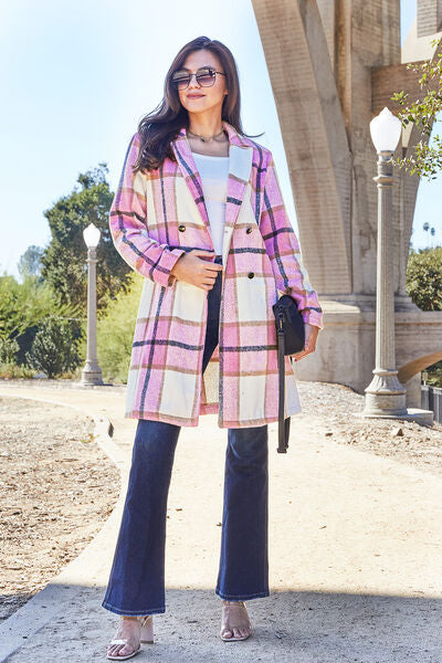 Classic Checkmate Lapel Coat