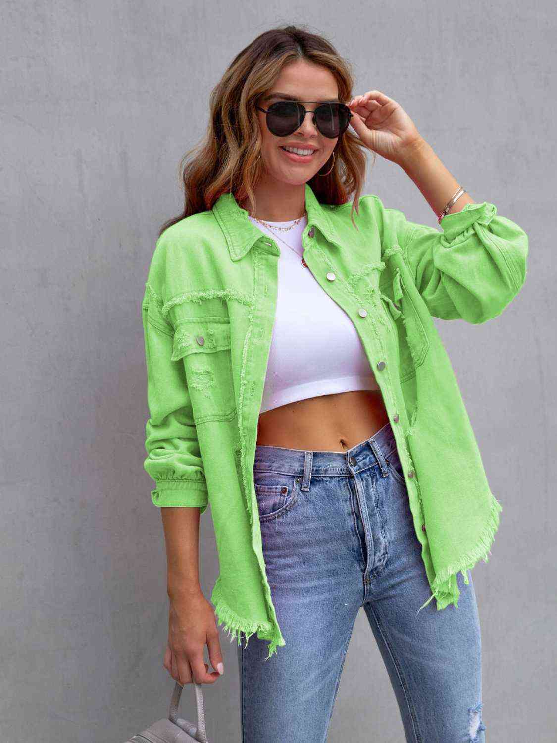 Rugged Vogue Distressed Denim Jacket