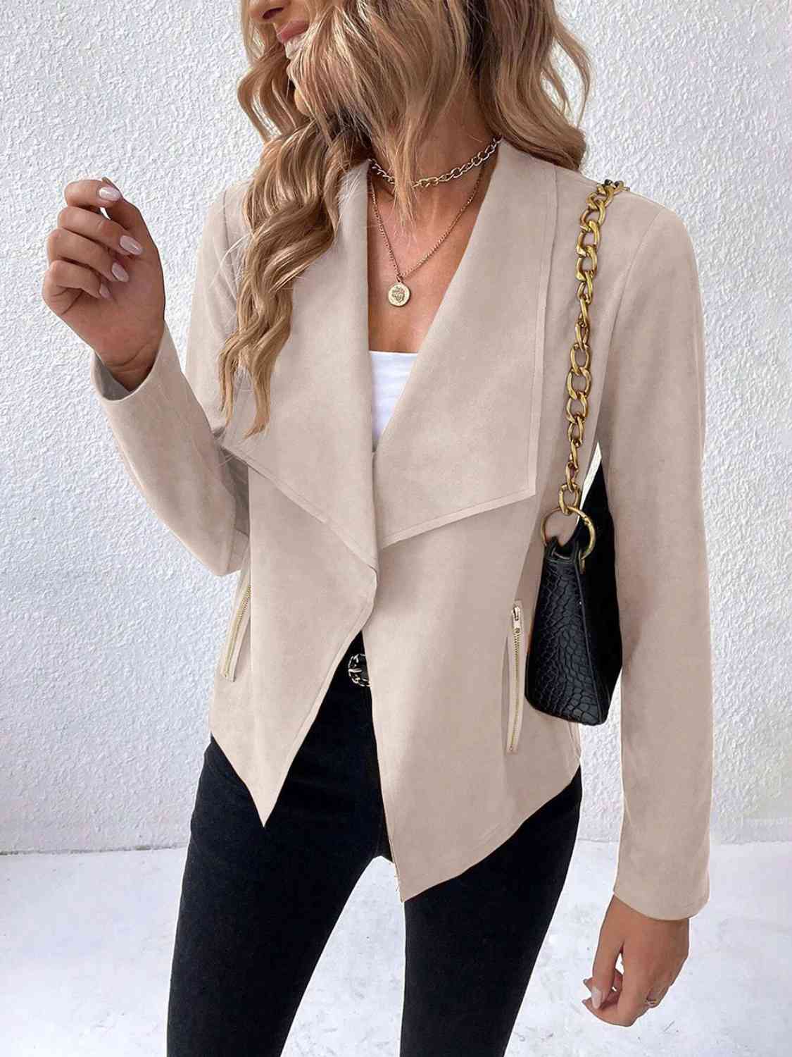 Cascade Chic Collared Jacket