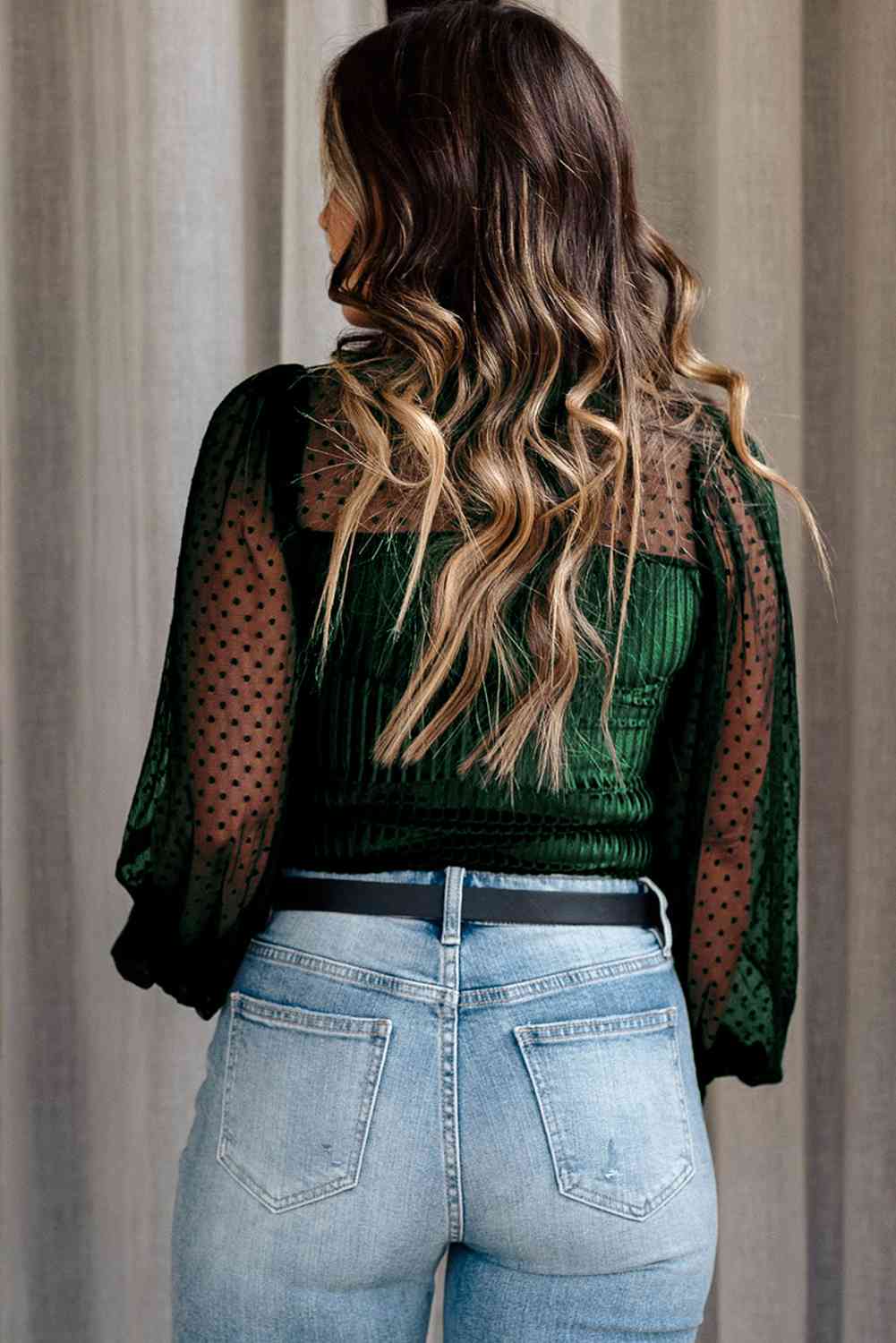 Velvet Whispers Mesh Sleeve Bodysuit