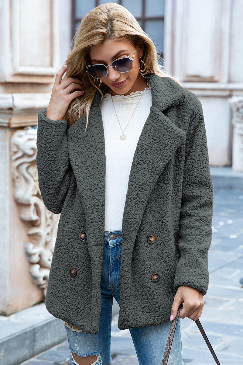 Sherpa Fusion Double-Breasted Coat