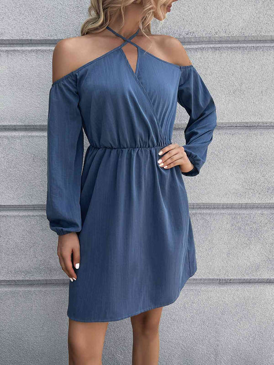 Halle Cold-Shoulder Mini Dress