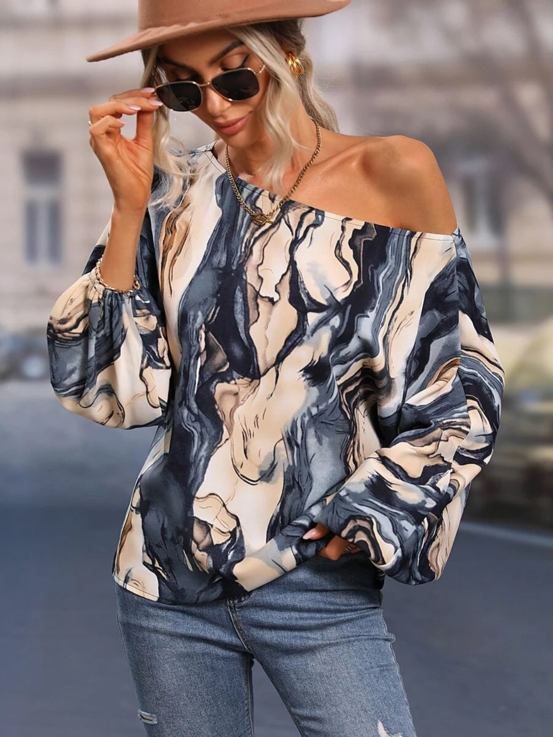 Elliana Boat Neck Blouse