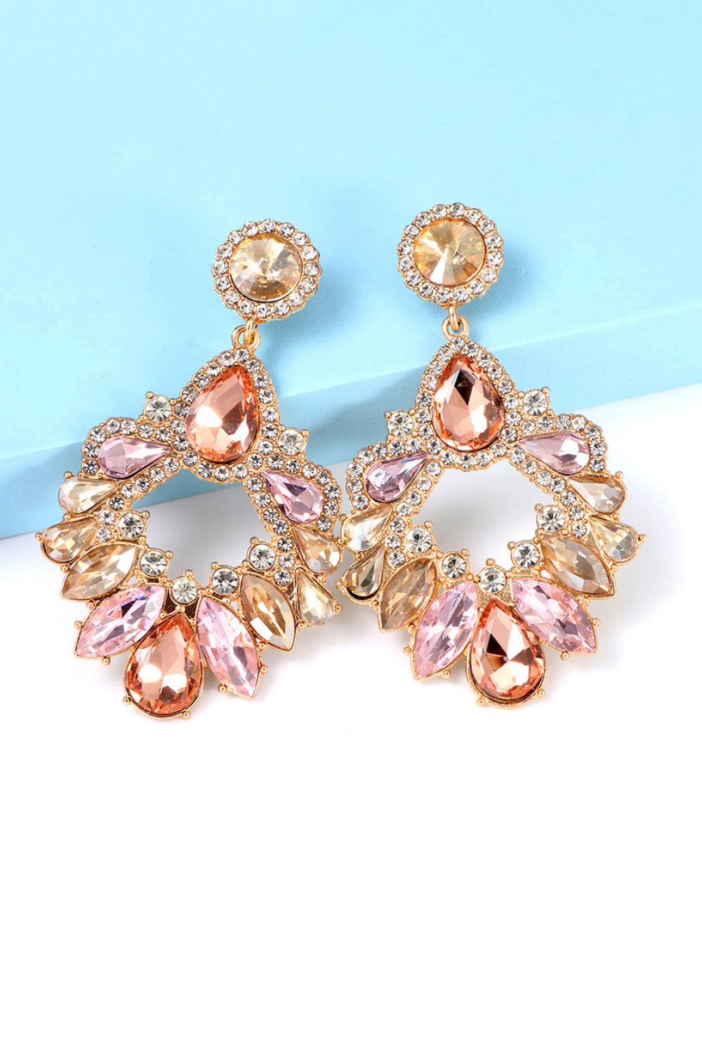 Halle Glass Drop Earrings